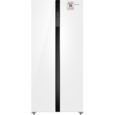 Холодильник Weissgauff WSBS 500 Inverter NoFrost White Glass 433 050